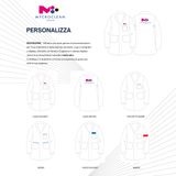 Camice professionale con polsini elasticizzati