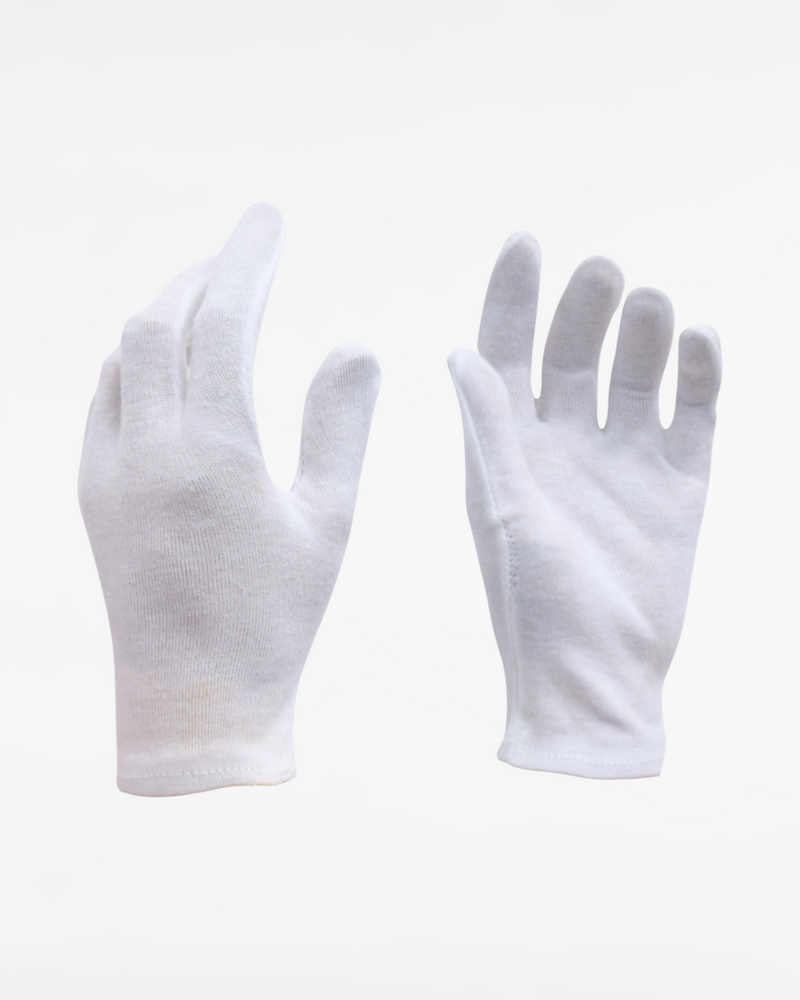 Guantes de trabajo blancos - 100% algodón CE